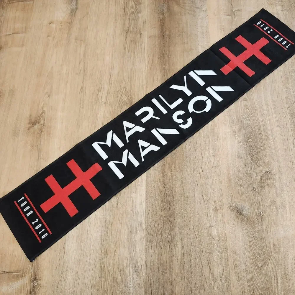 NOS Marilyn Manson Japan 2016 Tour Muffler Towel Rare HTF Authentic Merch